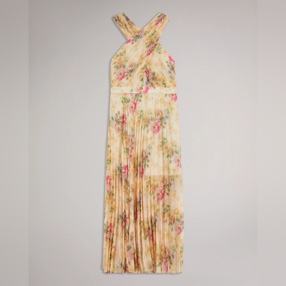 Ted Baker Amerah Cross Front Pleated Midi Dress Sz 6 NWT - Picture 6 of 11